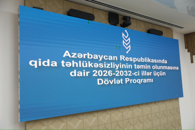“Azərbaycan Respublikasında qida təhlükəsizliyinin təmin edilməsinə dair 2026-2032-ci illər üzrə Dövlət Proqramı” layihəsinin müzakirəsi olub