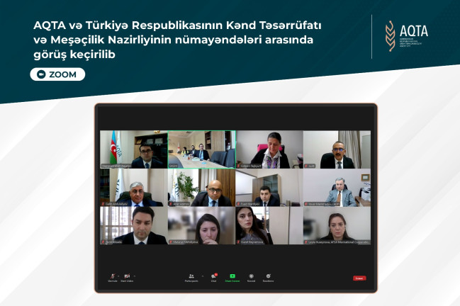 AQTA və Türkiyə Respublikasının Kənd Təsərrüfatı və Meşəçilik Nazirliyinin nümayəndələri arasında görüş keçirilib