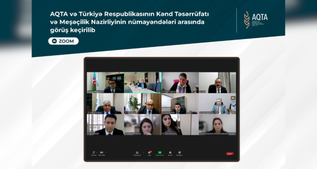 AQTA və Türkiyə Respublikasının Kənd Təsərrüfatı və Meşəçilik Nazirliyinin nümayəndələri arasında görüş keçirilib