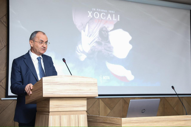 AQTA-da Xocalı soyqırımı qurbanlarının xatirəsi anılıb