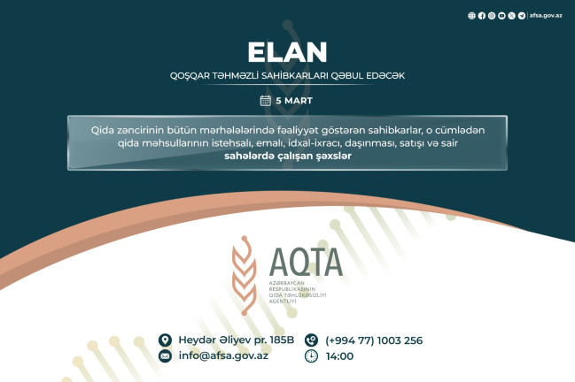 Qoşqar Təhməzli sahibkarları qəbul edəcək