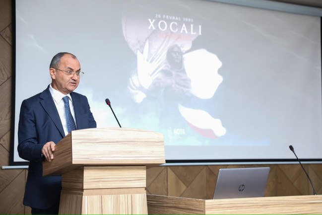 AQTA-da Xocalı soyqırımı qurbanlarının xatirəsi anılıb