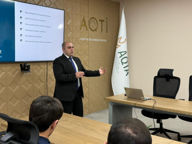 “Qida sahəsində gigiyena tələbləri” mövzusunda növbəti təlim keçirilib