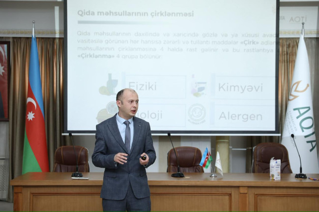 AQTİ-də “Qida subyektlərinə dair gigiyena tələbləri” mövzusunda təlim keçirilib