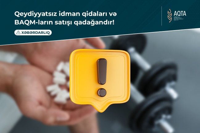 AQTA-dan sahibkarlara XƏBƏRDARLIQ: Qeydiyyatsız idman qidaları və BAQM-ların satışı qadağandır!