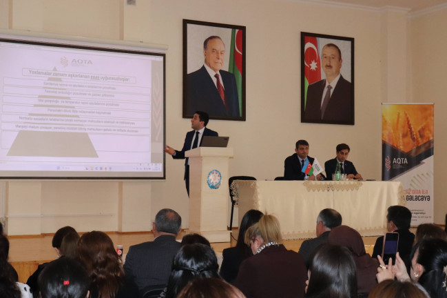 Göygöldə məktəblərdə qida təhlükəsizliyi və sağlam qidalanmanın təşkili ilə bağlı maarifləndirici tədbir keçirilib