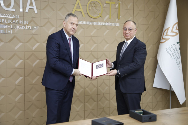 AQTA sədri Qoşqar Təhməzli Gürcüstan Milli Qida Agentliyinin rəhbəri Georgi İakobaşvili ilə görüşüb