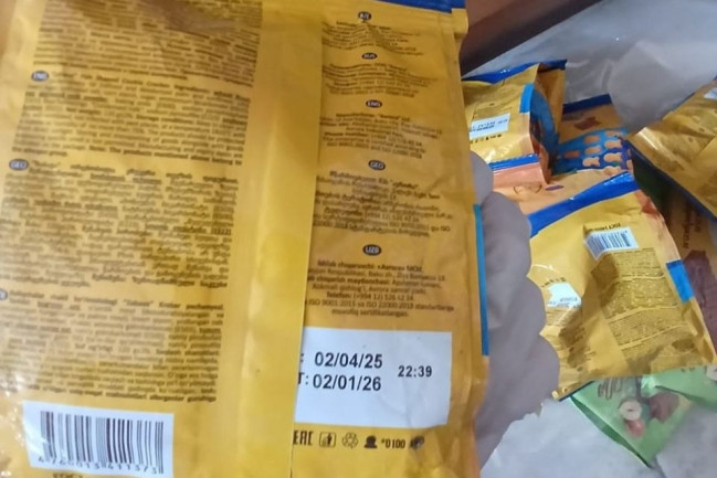 Lənkəranda ərzaq mağazasında yararsız məhsullar aşkarlanıb