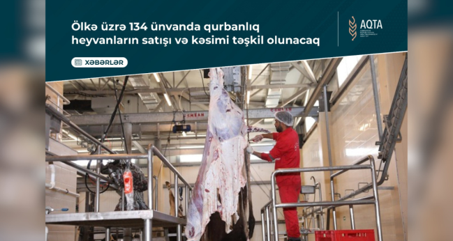 Qurbanlıq heyvanların satışı və kəsimi xidmətləri göstəriləcək ünvanların SİYAHISI