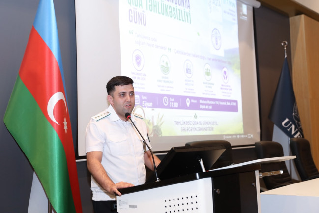 7 İyun – Ümumdünya Qida Təhlükəsizliyi Gününə həsr olunan beynəlxalq seminar keçirilib