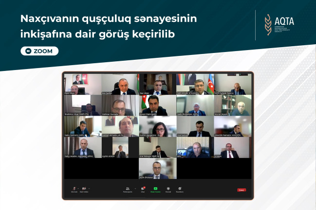 Naxçıvanın quşçuluq sənayesinin inkişafına dair görüş keçirilib