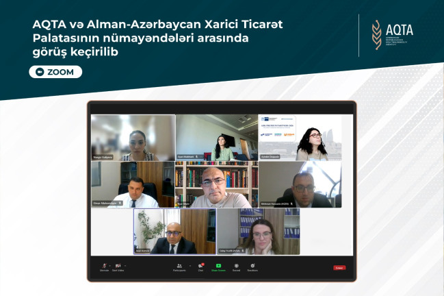 AQTA və Alman-Azərbaycan Xarici Ticarət Palatasının nümayəndələri arasında görüş keçirilib