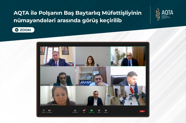 AQTA ilə Polşanın Baş Baytarlıq Müfəttişliyinin nümayəndələri arasında görüş keçirilib