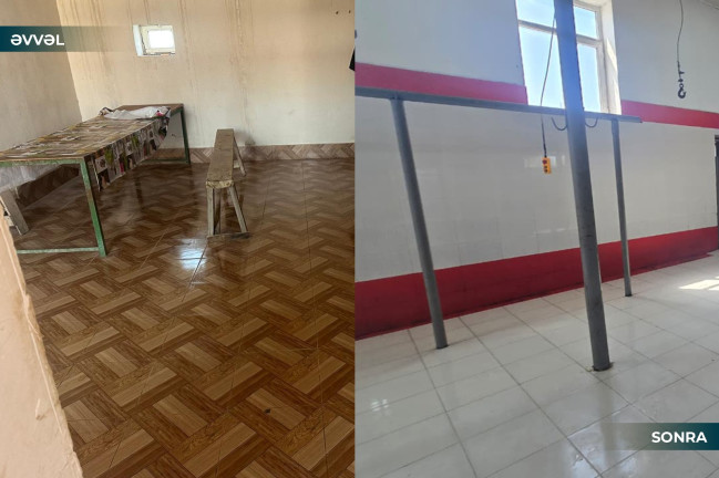 AQTA heyvan kəsimi məntəqələrində sağlamlaşdırma işləri aparır