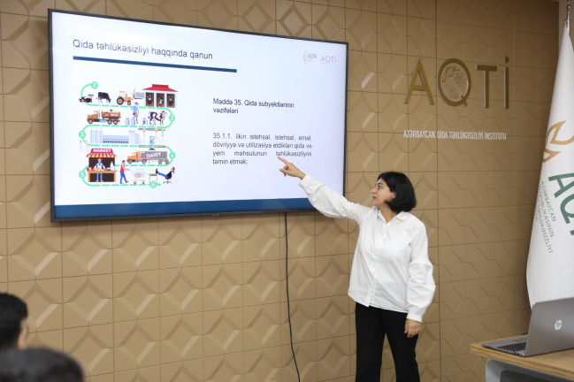 AQTİ qida təhlükəsizliyi sahəsində növbəti təlimi təşkil edib