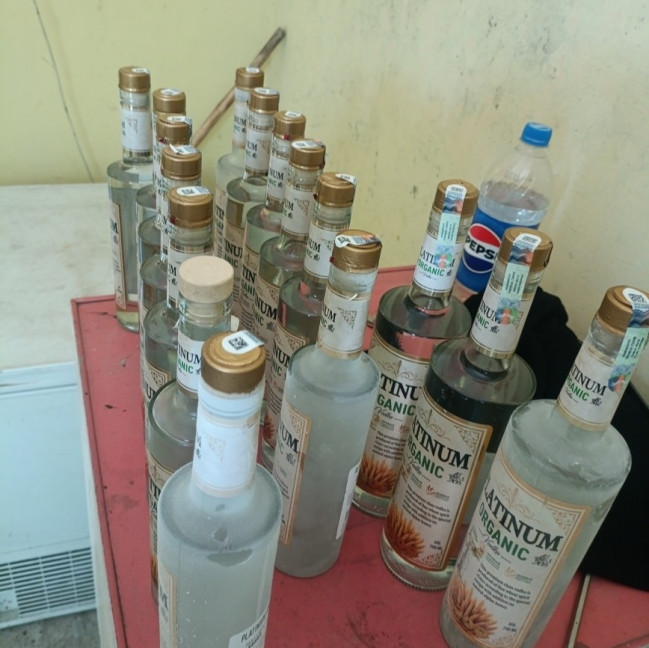 Maştağada saxta alkoqollu içkilərin istehlaka təqdim edilməsinin qarşısı alınıb