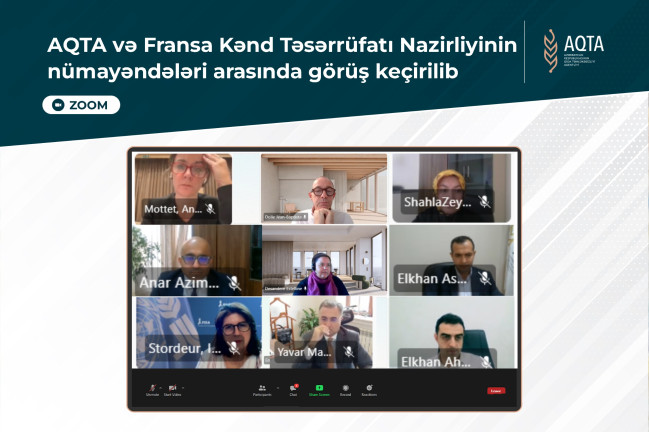 AQTA və Fransa Kənd Təsərrüfatı Nazirliyinin nümayəndələri arasında görüş keçirilib