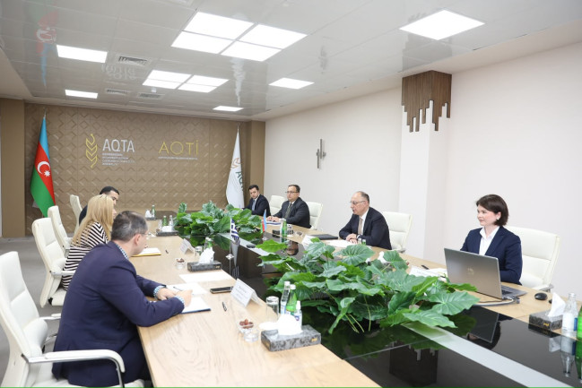 AQTA sədri Yunanıstanın Azərbaycandakı səfiri ilə görüşüb