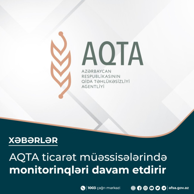 AQTA ticarət müəssisələrində monitorinqləri davam etdirir