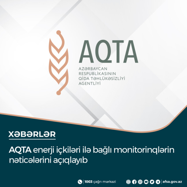 AQTA enerji içkiləri ilə bağlı monitorinqlərin nəticələrini açıqlayıb