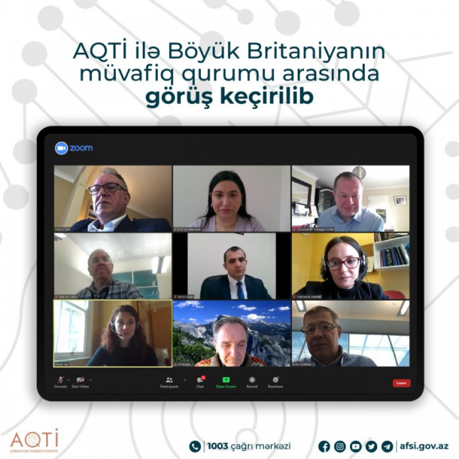 AQTİ ilə Böyük Britaniyanın müvafiq qurumu arasında görüş keçirilib