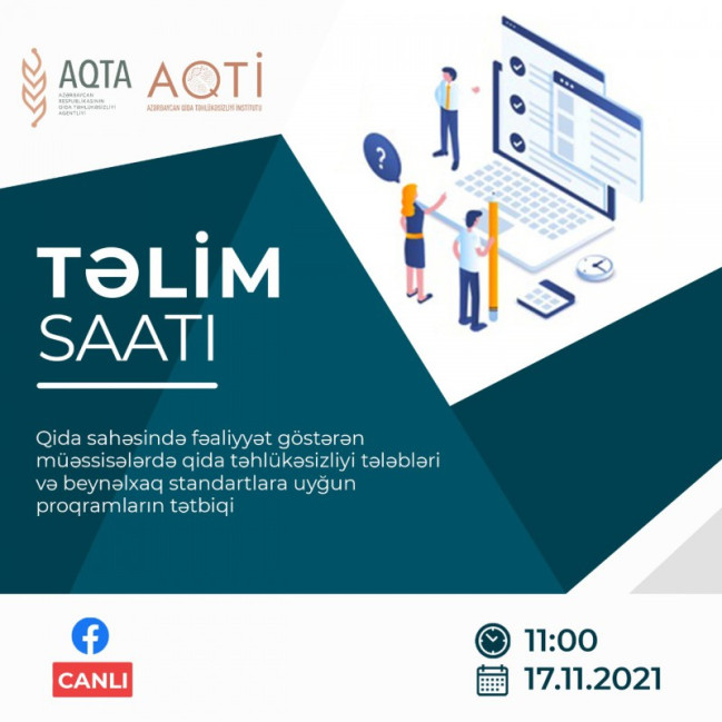 AQTA-nın “Təlim saatı” adlı onlayn verilişi yayımlanacaq