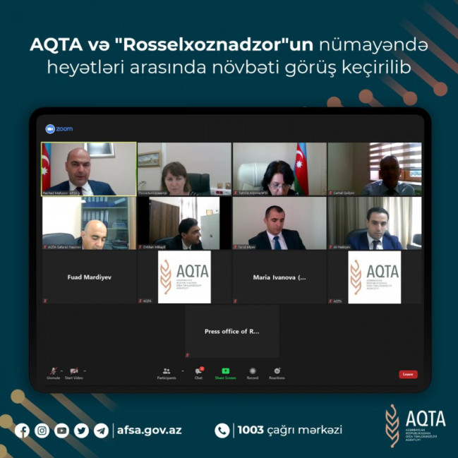 AQTA və "Rosselxoznadzor"un nümayəndə heyətləri arasında növbəti görüş keçirilib