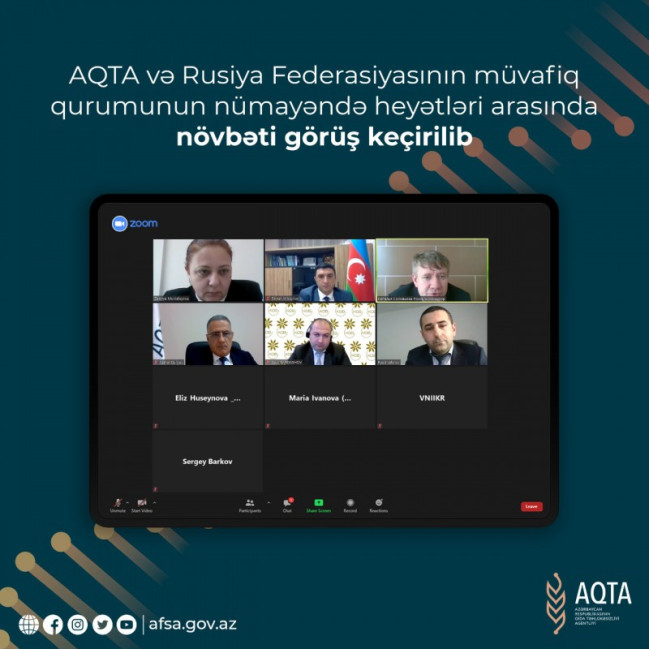 AQTA və Rusiya Federasiyasının müvafiq qurumunun nümayəndə heyətləri arasında növbəti görüş keçirilib