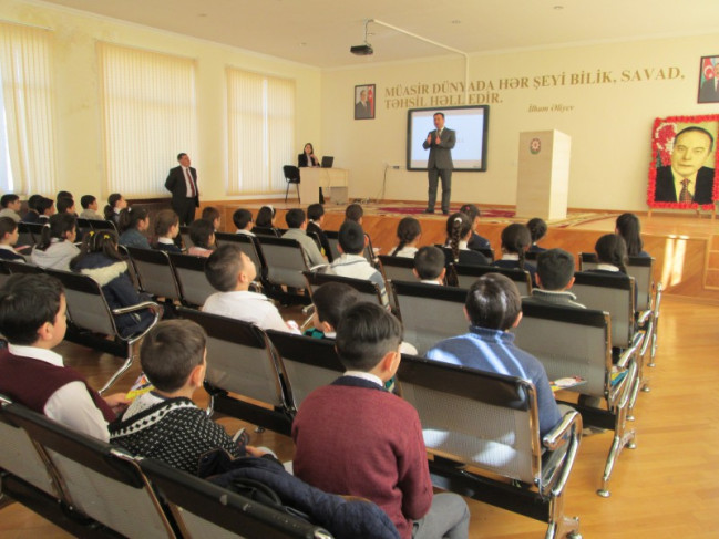 Bakı və Gəncə məktəbliləri ilə “Sağlam məktəbli” layihəsi çərçivəsində görüş keçirilib