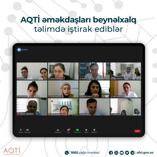 AQTİ əməkdaşları beynəlxalq təlimdə iştirak ediblər