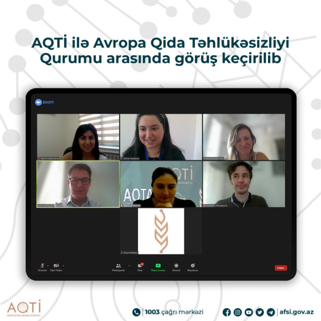 AQTİ ilə Avropa Qida Təhlükəsizliyi Qurumu arasında görüş keçirilib