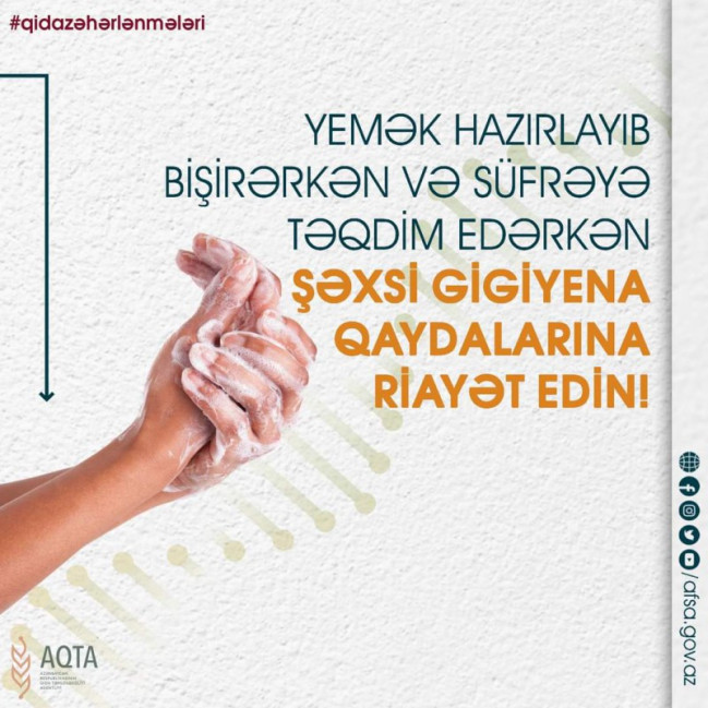 Qida zəhərlənmələrindən qorunmaq üçün üçün nələrə diqqət etmək lazımdır?