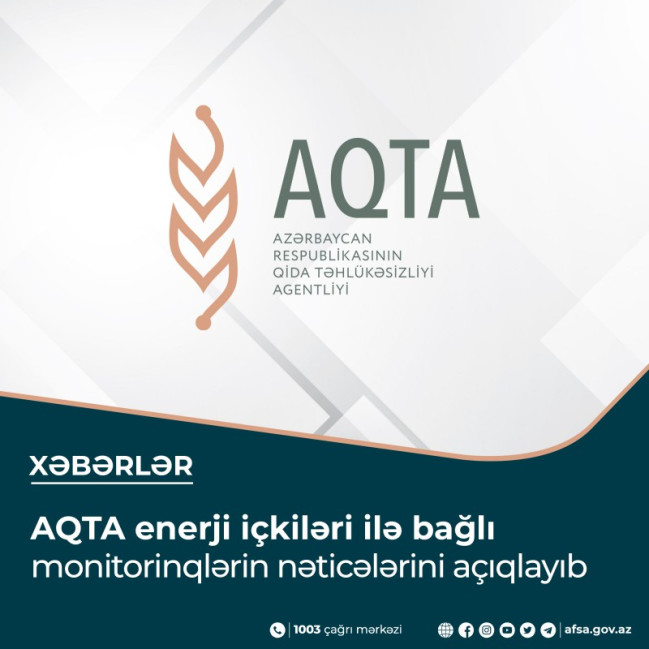 AQTA enerji içkiləri ilə bağlı monitorinqlərin nəticələrini açıqlayıb