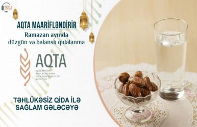 Ramazan ayında düzgün və balanslı qidalanma