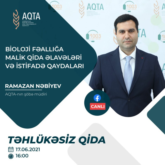 Bioloji fəallığa malik qida əlavələri və istifadə qaydaları müzakirə olunacaq