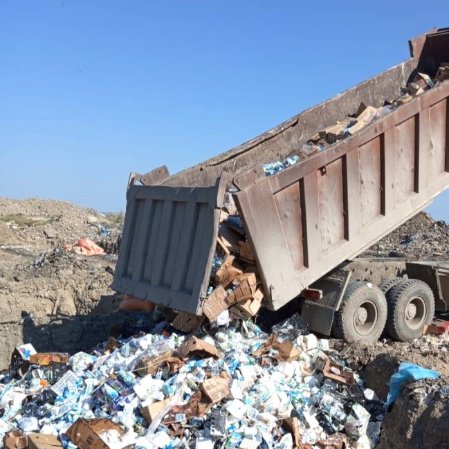 İstehlaka yararsız müxtəlif növ süd məhsulları məhv edilib