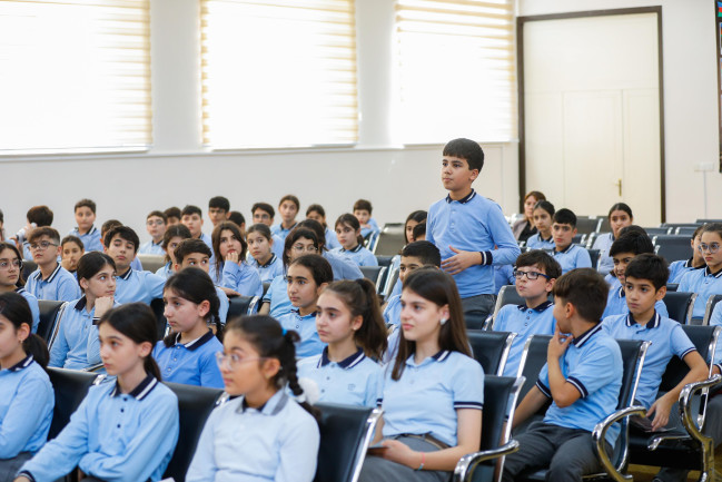 “Sağlam məktəbli” layihəsi çərçivəsində növbəti görüş keçirilib