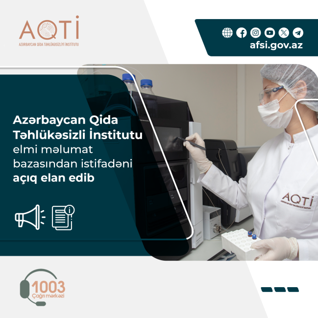 AQTİ elmi məlumat bazasından istifadəni açıq elan edib