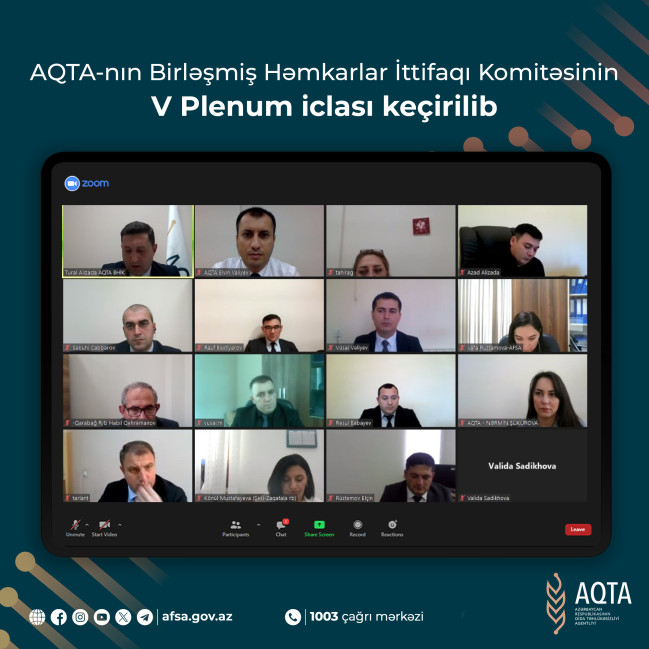 AQTA-nın Birləşmiş Həmkarlar İttifaqı Komitəsinin V Plenum iclası keçirilib