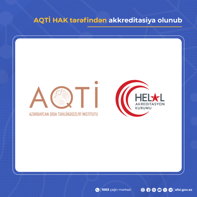 AQTİ HAK tərəfindən akkreditasiya olunub